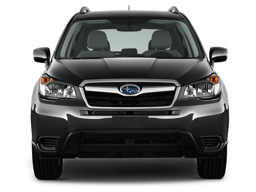 Straight front view of a 2014 Subaru Forester 2.5i Premium2014 Subaru Forester 2.5i Premium