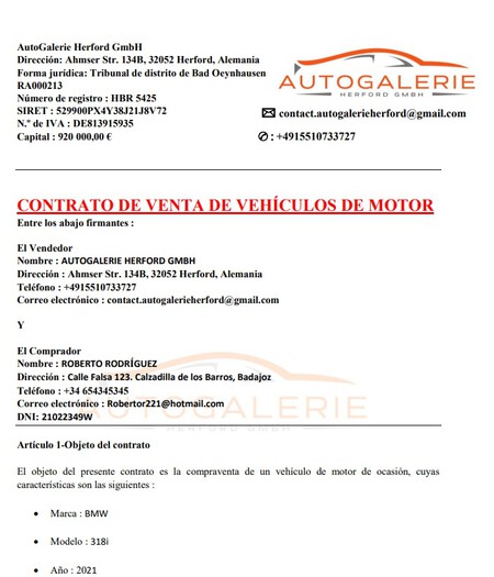 Contrato Estafa