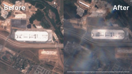 Satellite Photos From European Space Agencys Sentinel 2 Provided By Building Tesla Edited By Teslarati